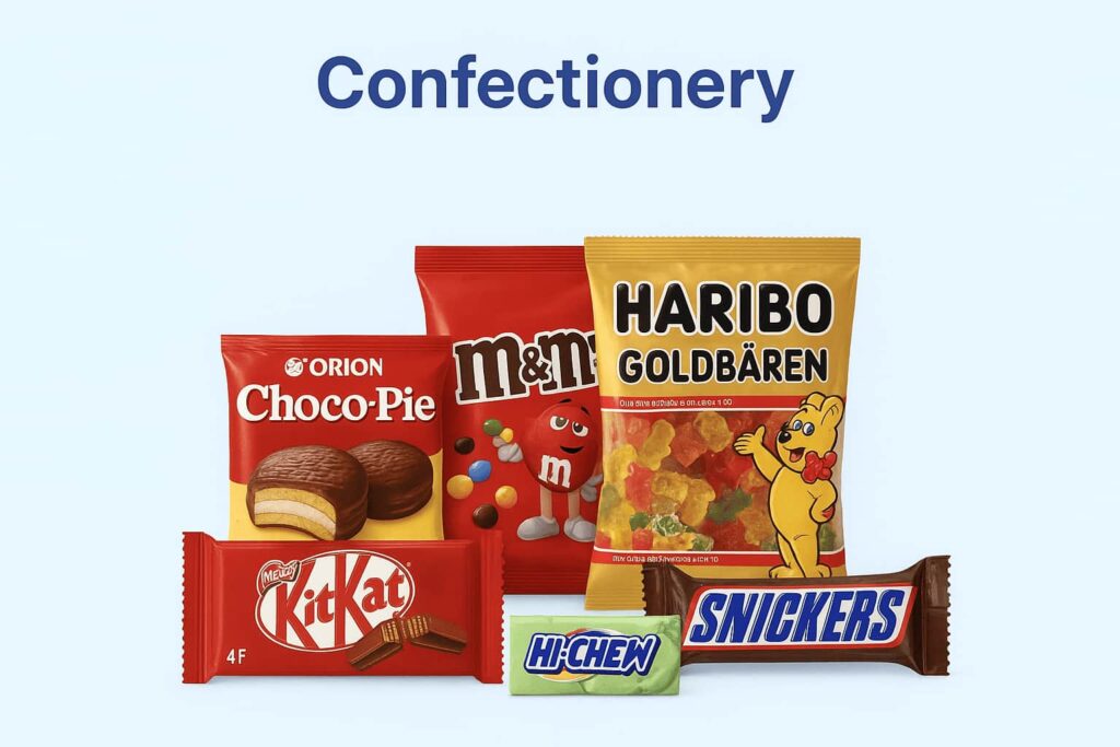 Confectionery and snack products in Vietnam such as biscuits, chocolates, and chips - Vico Trading