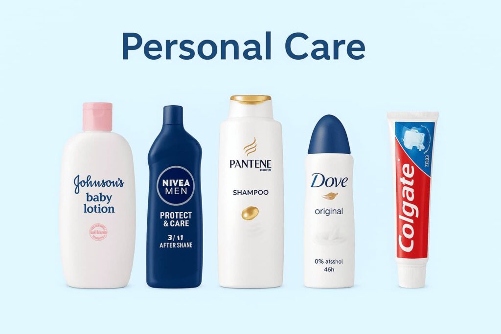 Personal care FMCG products in Vietnam including shampoo, lotion, and deodorant - Vico Trading